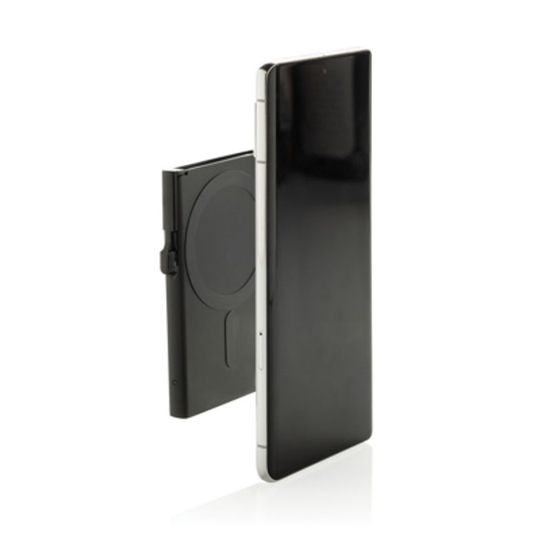Magnetisk RFID-kortholder i aluminium til mobil – opptil 7 kort