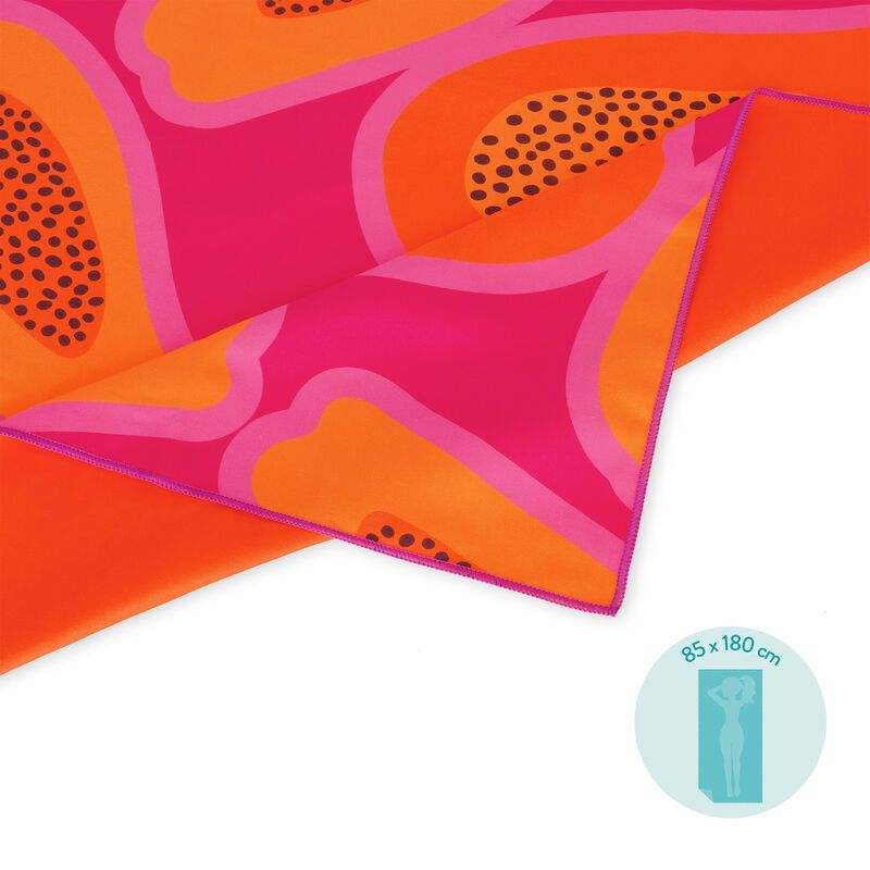 Strandhåndkle Papaya 85x180cm Legami