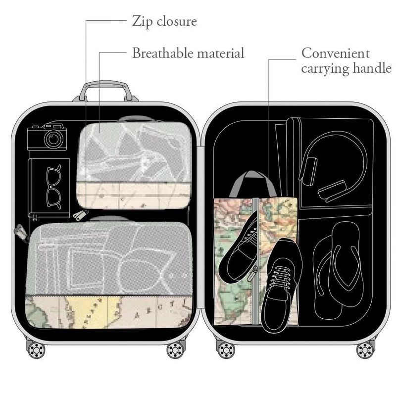 Legami Pakkekuber Travel 3 stk