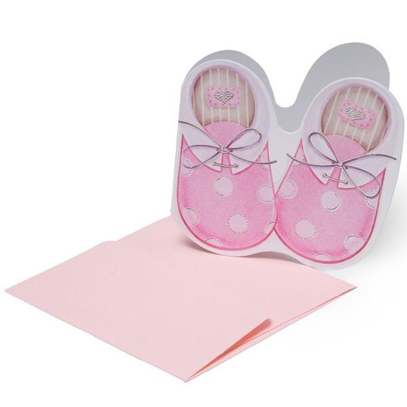 Nyfødtkort S Baby Shoes Girl Legami