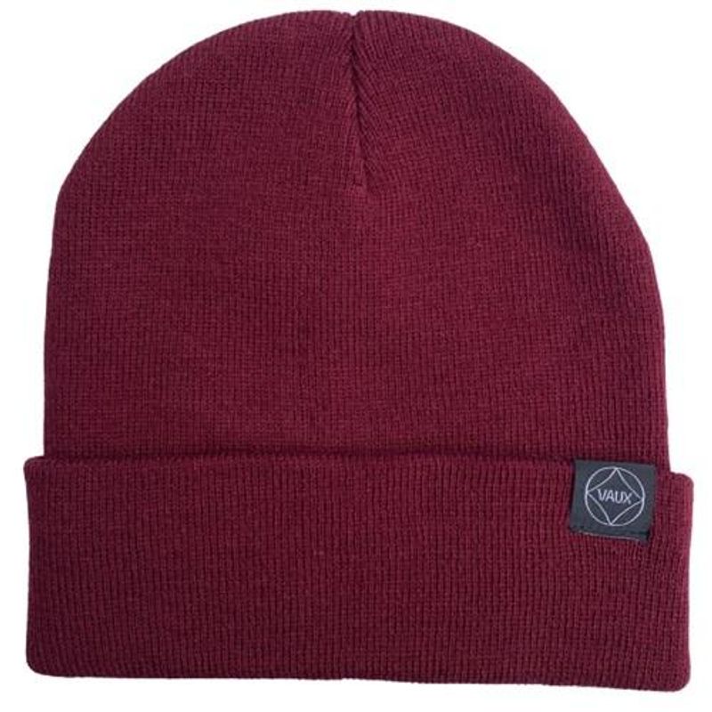 Vaux Lue Beanie, vinrød