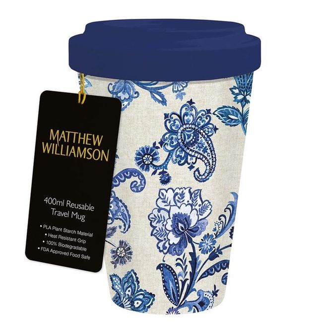 Hovedbilde Kaffe-/tekrus Blue Paisley – Matthew Williamson – 400 ml