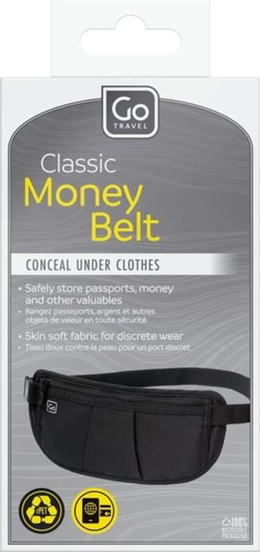 Pengebelte Money Minder, svart, fra Go Travel