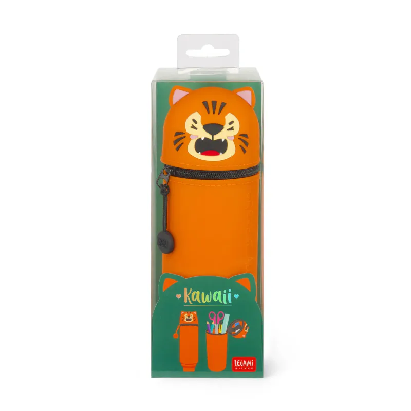Silikon pennal - Kawaii 2i1 Tiger - Legami