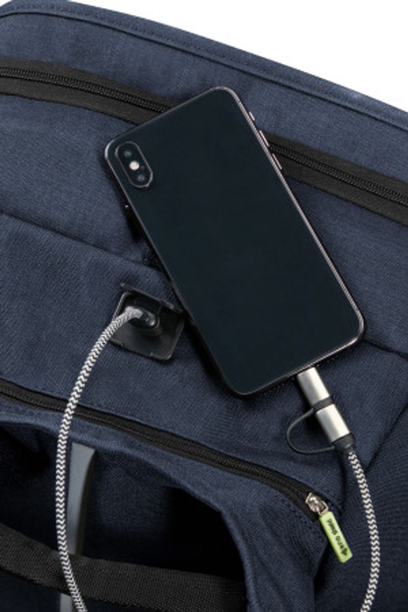 Samsonite Securipak PC-ryggsekk Tyverisikret 25,5L, blå