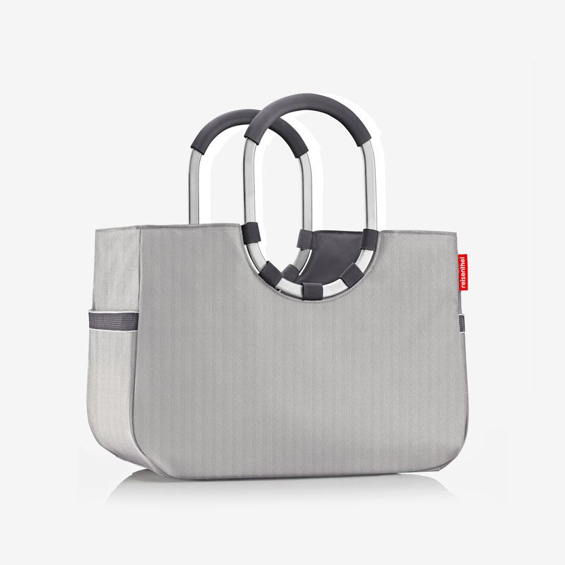 Veske Loopshopper L Herringbone Grey - Reisenthel