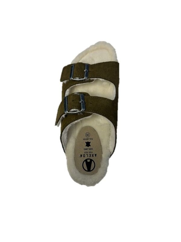 Axelda Sandal med fôr - Carla Oliven 37-41