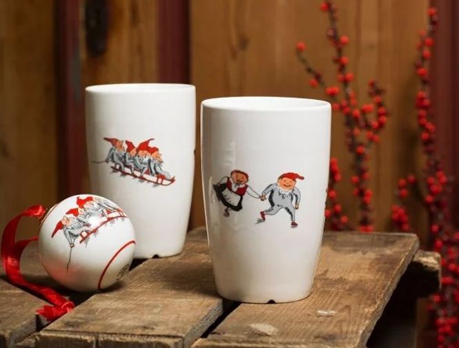 Hovedbilde Julekule Nisseservise Porsgrunds Porselænsfabrik
