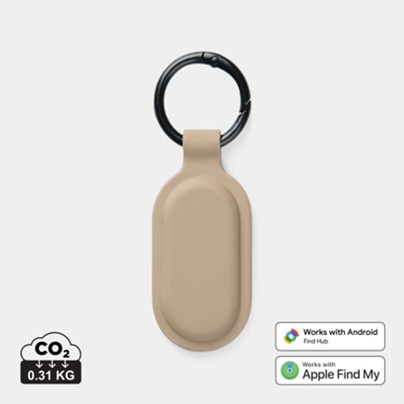 VINGA Baltimore RCS nøkkelbrikke med Finder Dual – greige (iOS & Android)