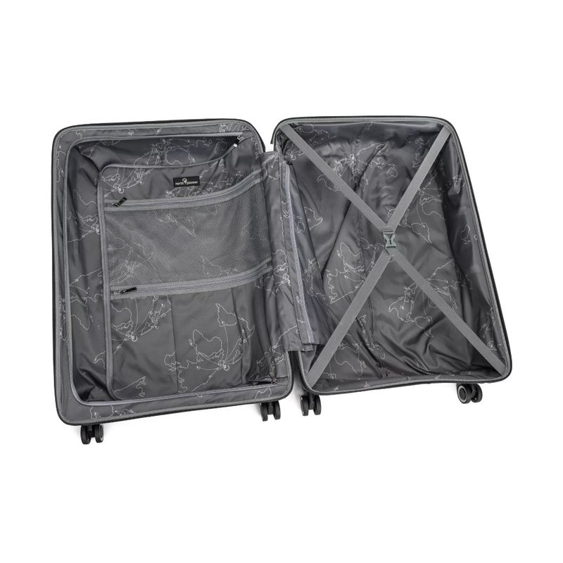 North Pioneer Oslo Koffert Stor, 4 hjul, 77 cm, 92L