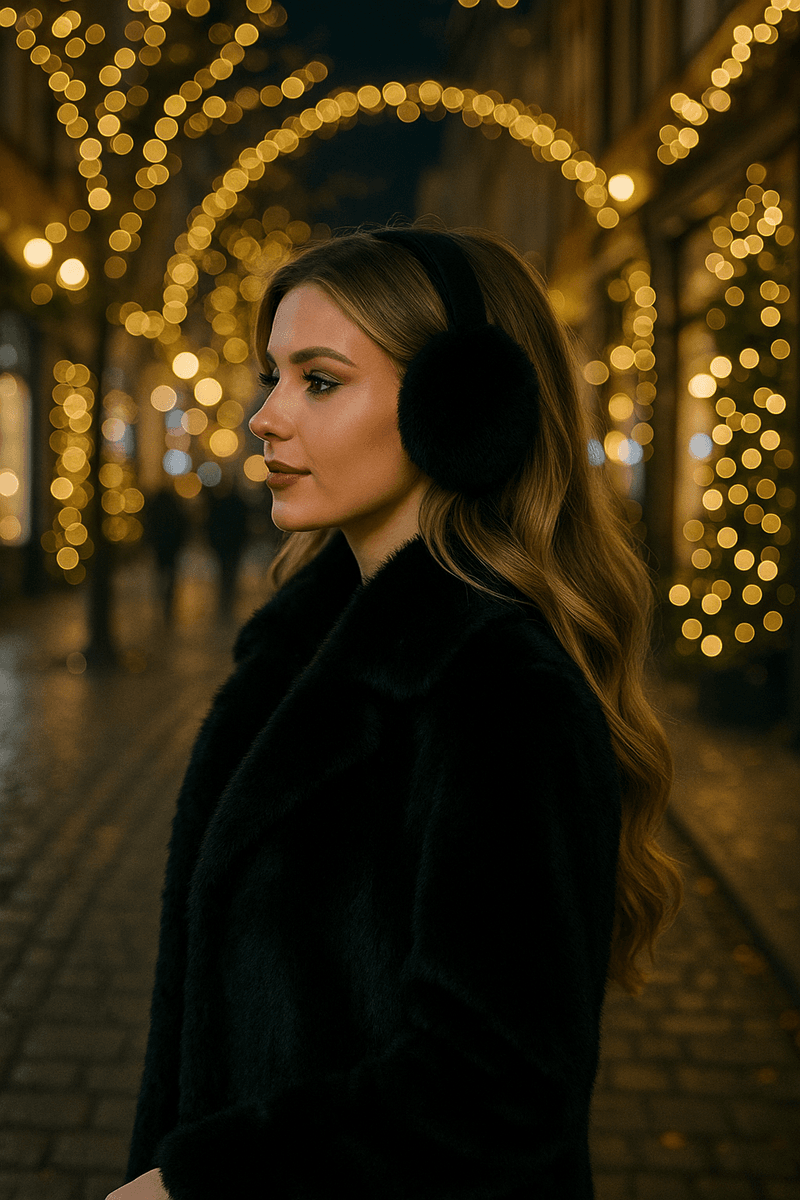 Ørevarmer Super Fluffy, taupe