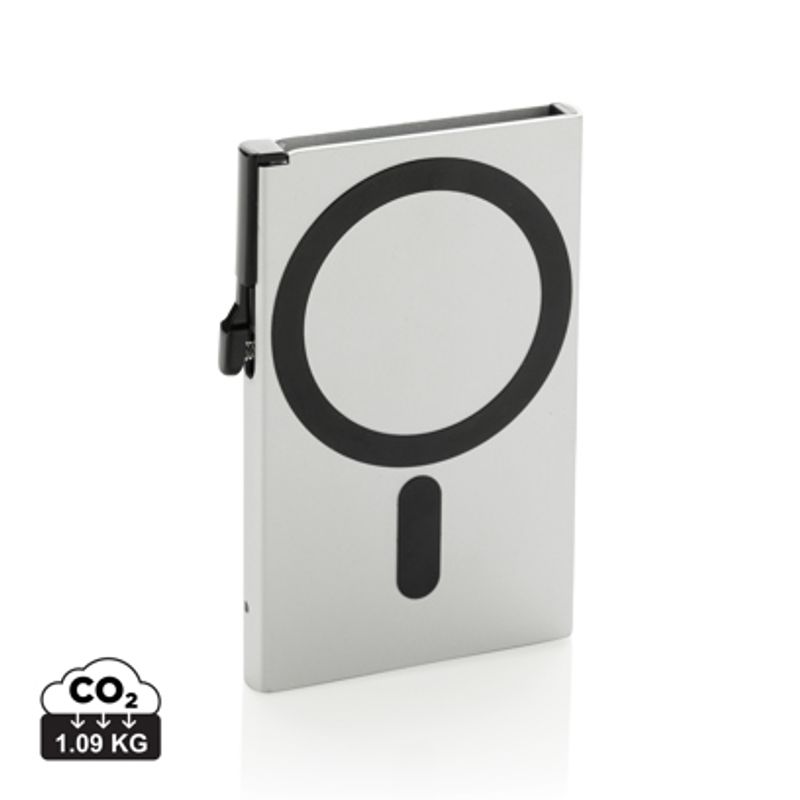 Magnetisk RFID-kortholder i aluminium til mobil – opptil 7 kort