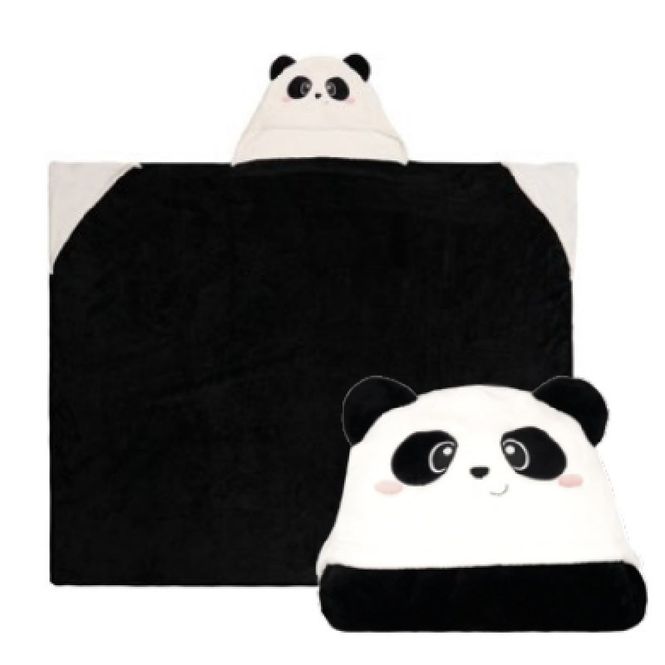 Hovedbilde Koseteppe Panda m/hette 