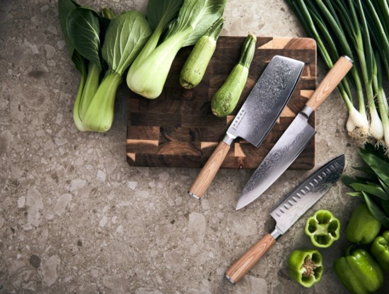 Hattasan Damascus Kokkekniv 