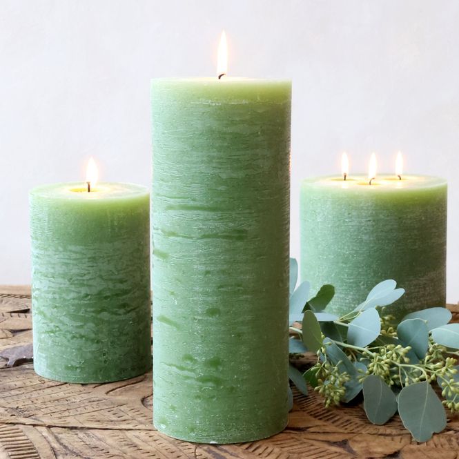 Hovedbilde Macon kubbelys rustikk 150 timer – forrest green (H25 / Ø10 cm)