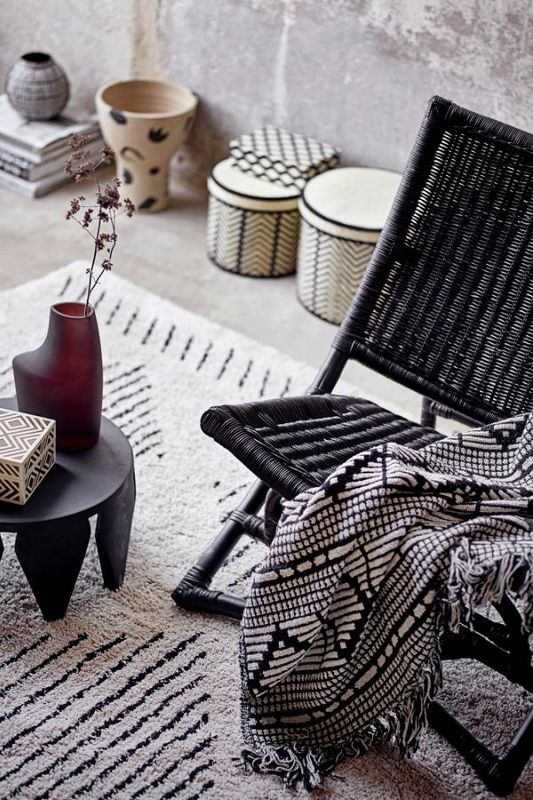 Bloomingville pledd Gutte Plaid, 160x130 cm