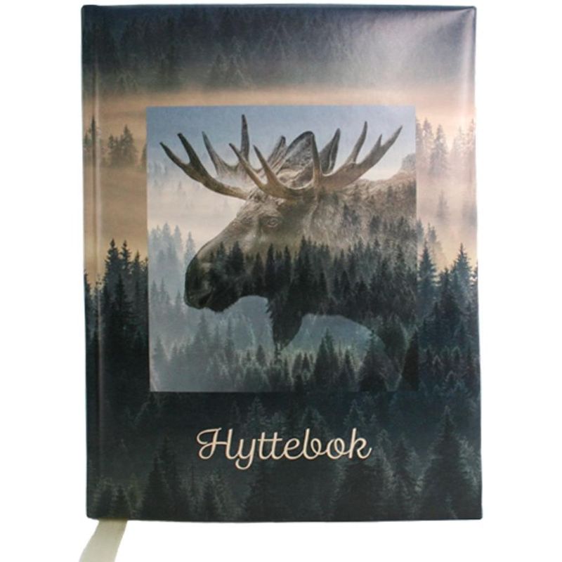 Hyttebok Elg med nye Fjellvettreglene