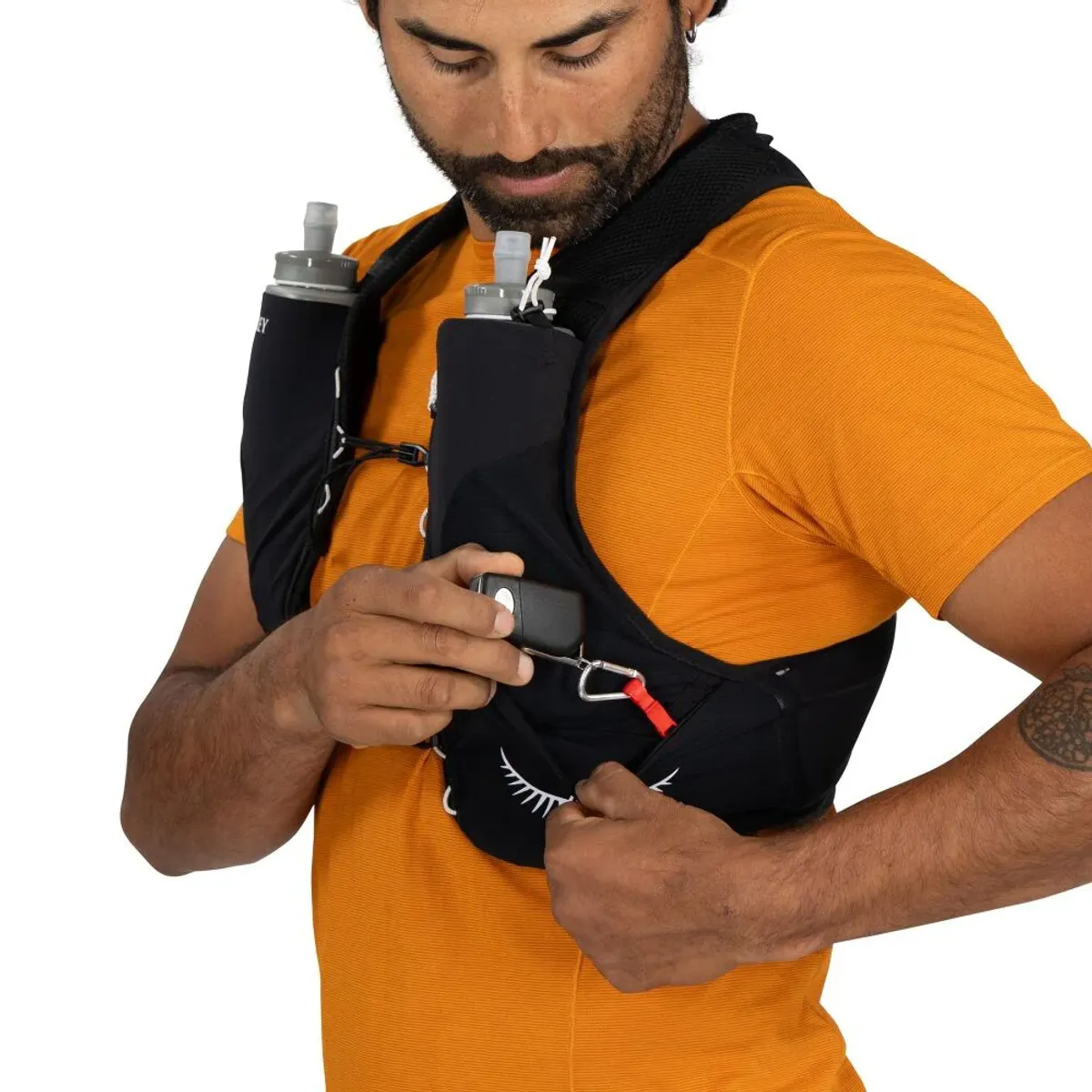 Osprey Løpevest Duro LT m/flasker, Sandy Grey