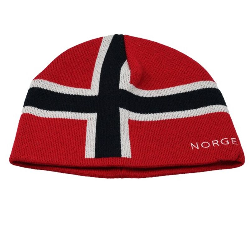 Strikket Norgeslue Flagg