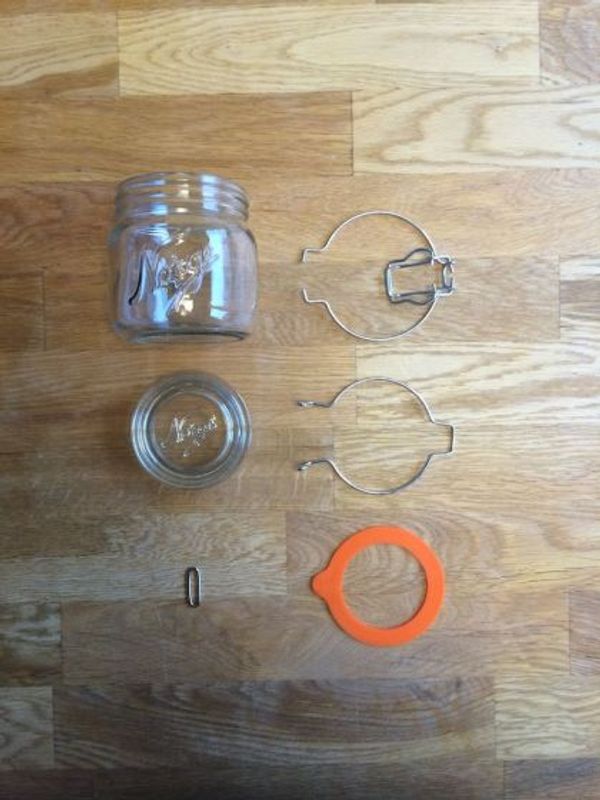 Norgesglasset 0,4L med hengslet lokk