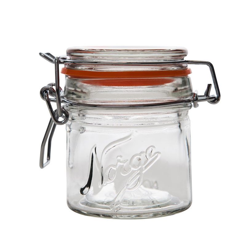 Norgesglasset 0,1L med hengslet lokk 