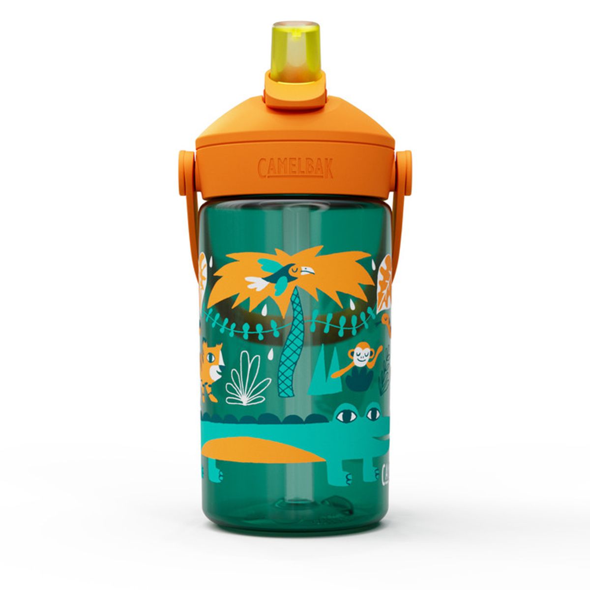 Camelbak Drikkeflaske Barn, Thrive Flip Straw Kids 400mL, Jungle Animals