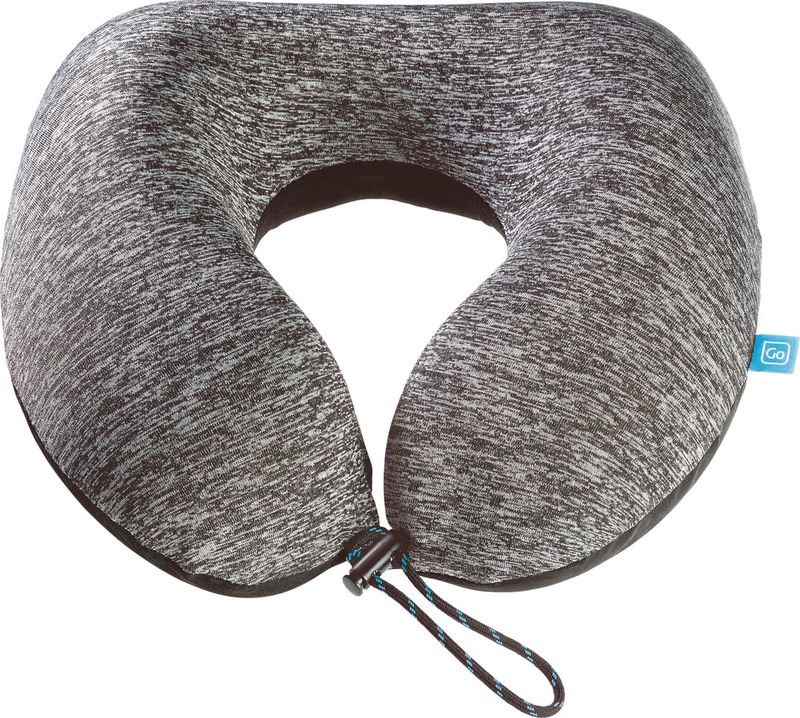 Nakkepute Memory Foam Zzz med blå tag - Go Travel