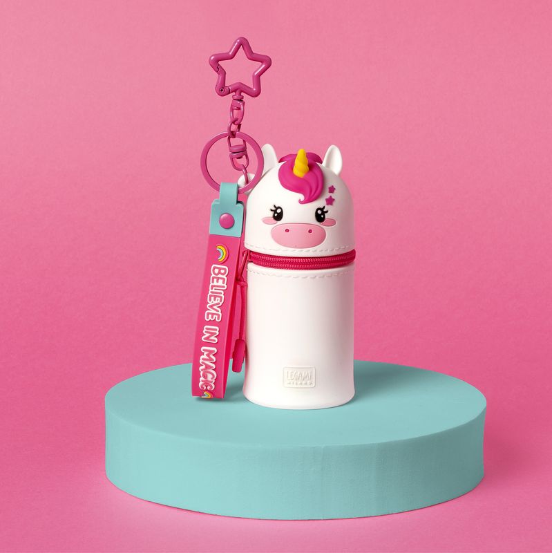 Mini Kawaii Enhjørning  – Søt mini pung med nøkkelring