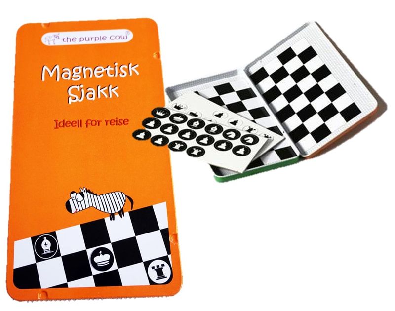 Magnetisk reisespill Sjakk fra Purple Cow