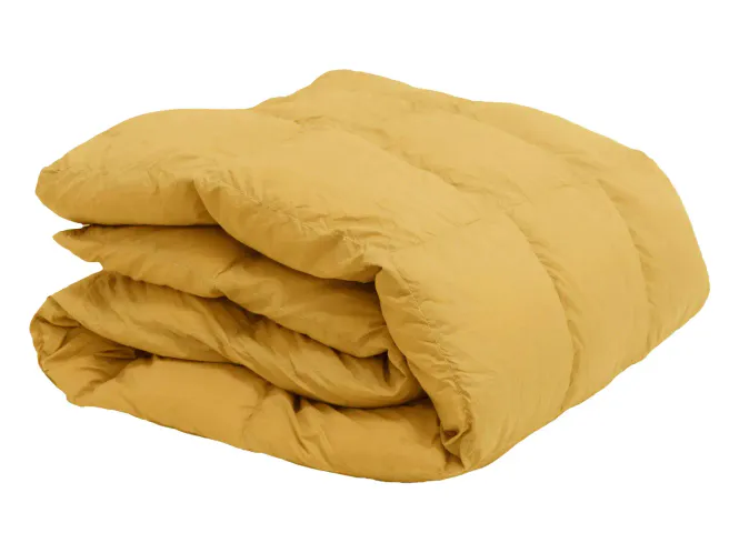 Hovedbilde Dunpledd Out&About by Norsk Dun 130x170 Gul