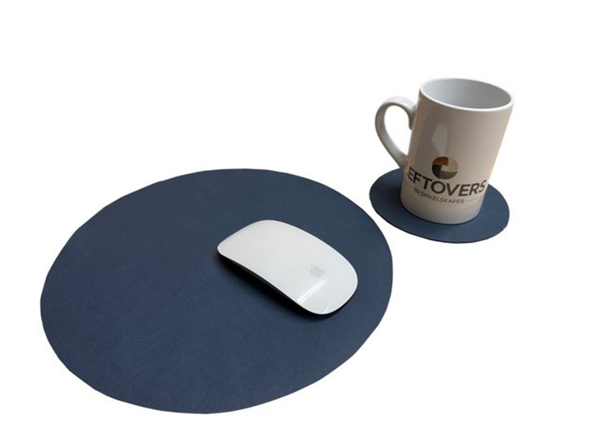 Musematte og drikkebrikke Denim, et produkt med mening
