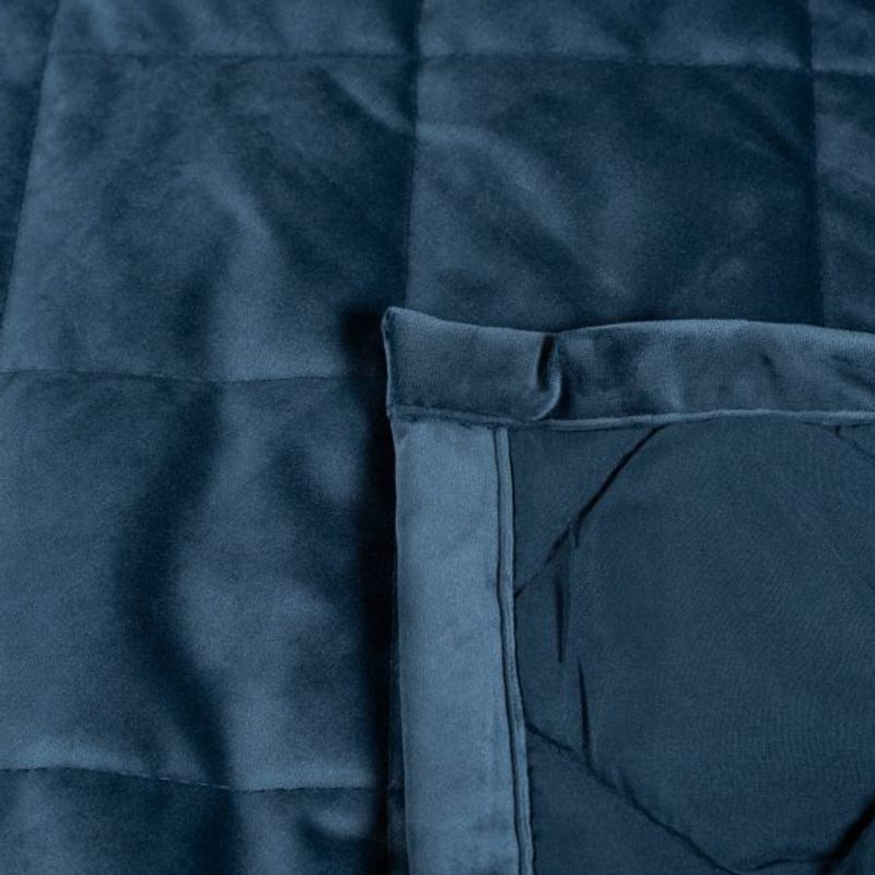 Savoy Sengeteppe Blå 240×260 cm