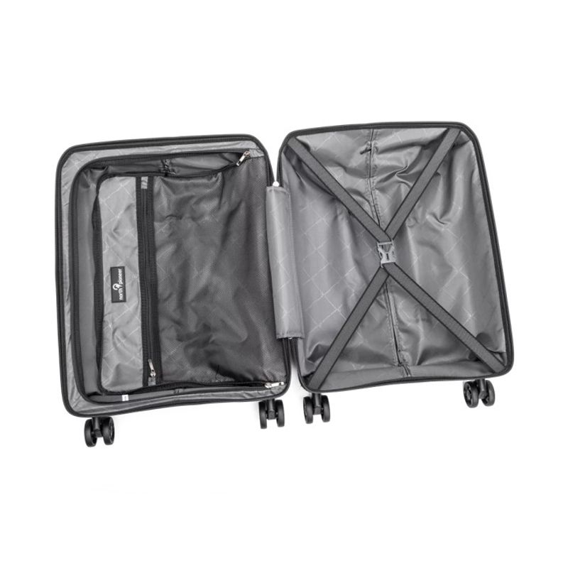 North Pioneer PRG Kabinkoffert, 4 hjul, 55 cm, 38L, Sort